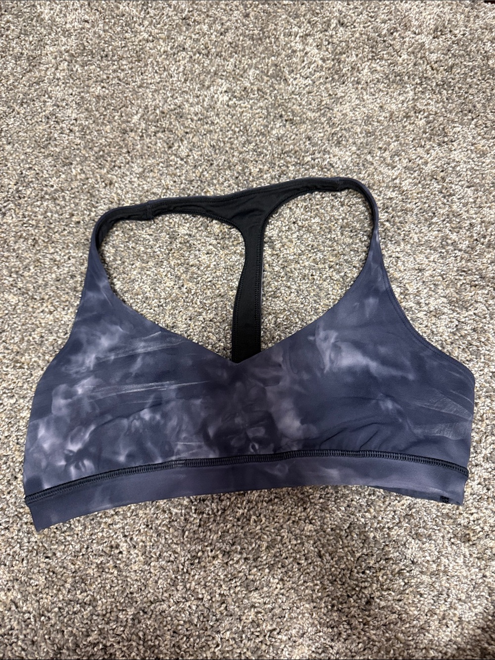 lululemon athletica Tie-Dye Racerback Bralette - Charcoal/Black
